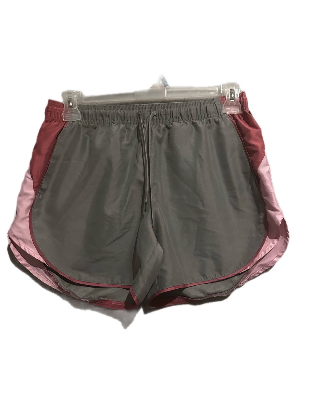 bcg Women's Two-Tone Gray and Pink Athletic Shorts